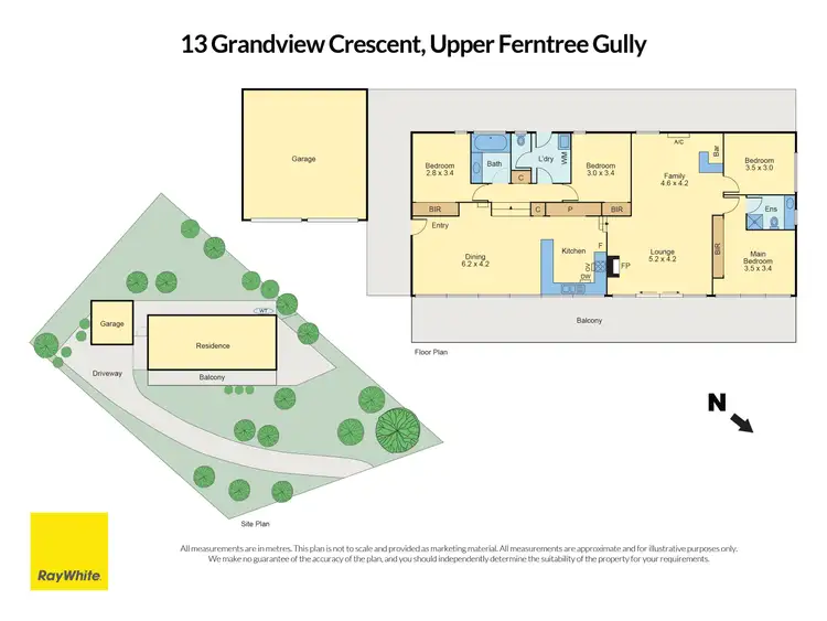 Floorplan of Homely house listing, 13 Grandview Crescent, Upper Ferntree Gully VIC 3156