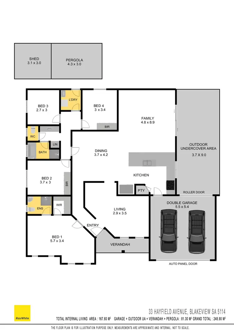 Floorplan of Homely house listing, 33 Hayfield Avenue, Blakeview SA 5114
