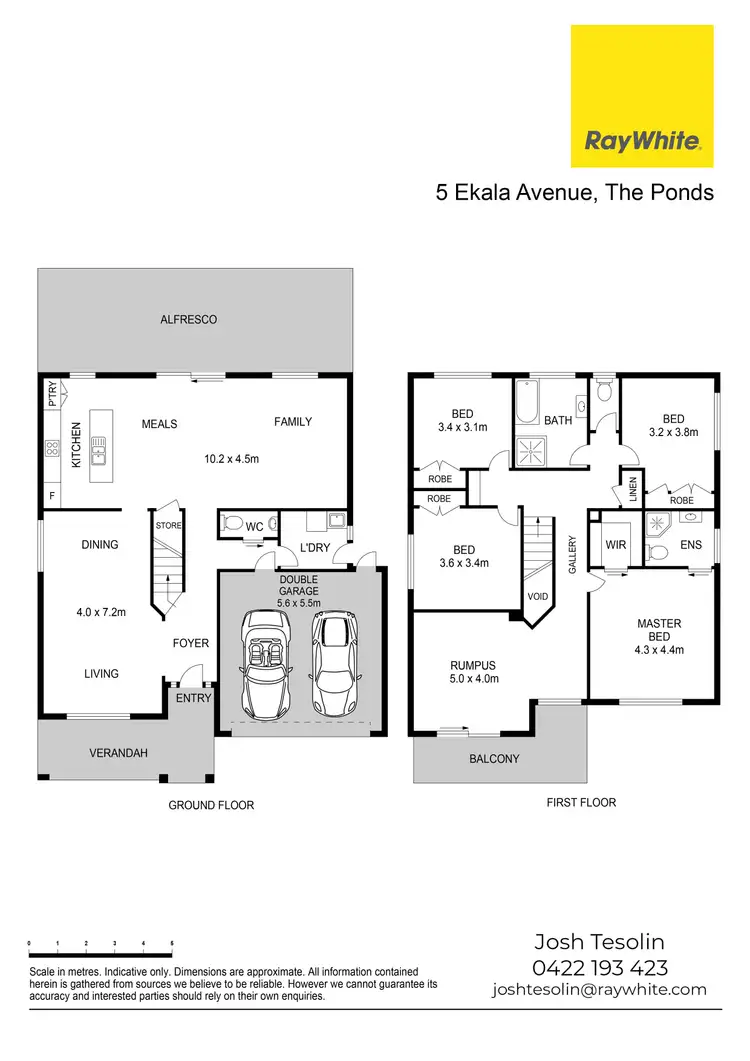 Floorplan of Homely house listing, 5 Ekala Avenue, The Ponds NSW 2769