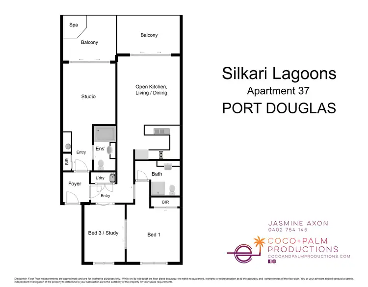 Floorplan of Homely apartment listing, 37A&B/2-16 Langley Road, Port Douglas QLD 4877