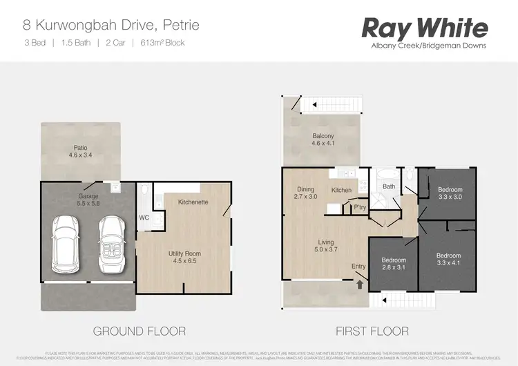 Floorplan of Homely house listing, 8 Kurwongbah Drive, Petrie QLD 4502