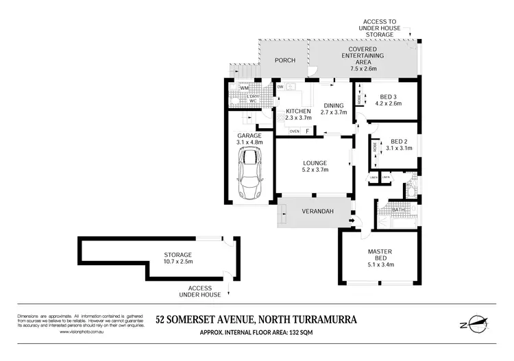 Floorplan of Homely house listing, 52 Somerset Avenue, Turramurra NSW 2074