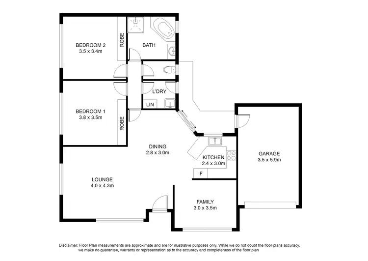 Floorplan of Homely apartment listing, 1/35 & 2 Sturt Street, Mount Gambier SA 5290