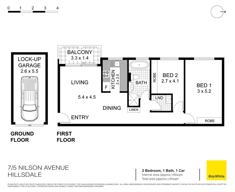 Floorplan of Homely apartment listing, 7/5 Nilson Avenue, Hillsdale NSW 2036