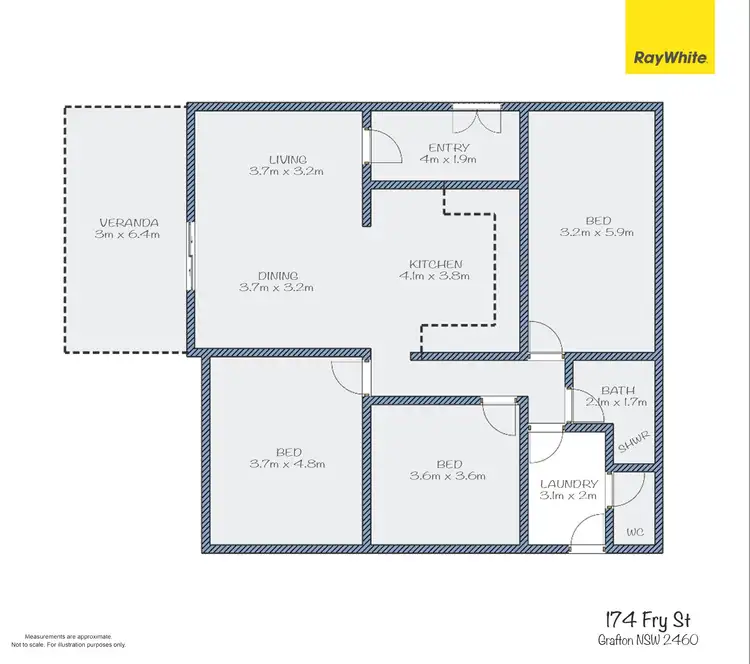 Floorplan of Homely house listing, 174 Fry Street, Grafton NSW 2460