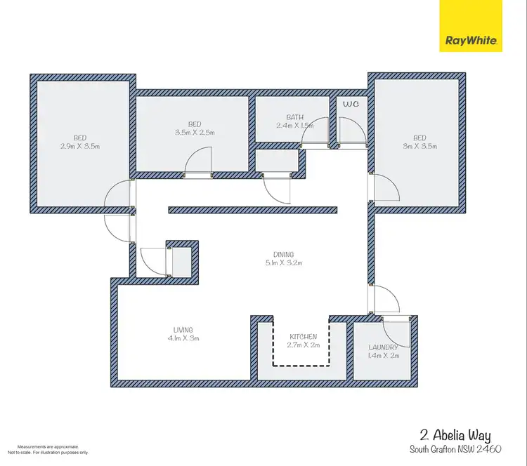 Floorplan of Homely house listing, 2 Abelia Way, South Grafton NSW 2460