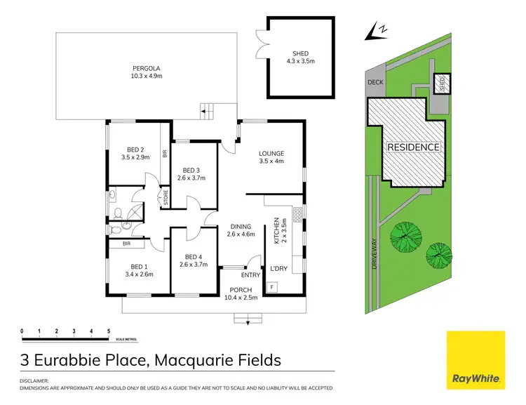 Floorplan of Homely house listing, 3 Eurabbie Place, Macquarie Fields NSW 2564