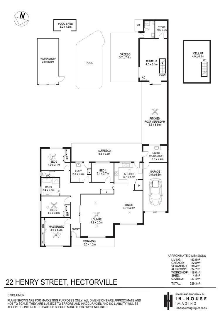 Floorplan of Homely house listing, 22 Henry Street, Hectorville SA 5073