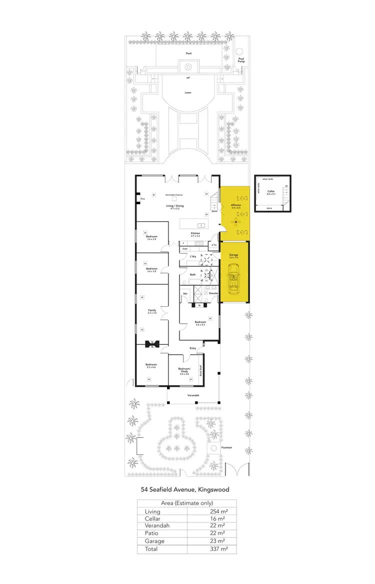 Floorplan of Homely house listing, 54 Seafield Avenue, Kingswood SA 5062
