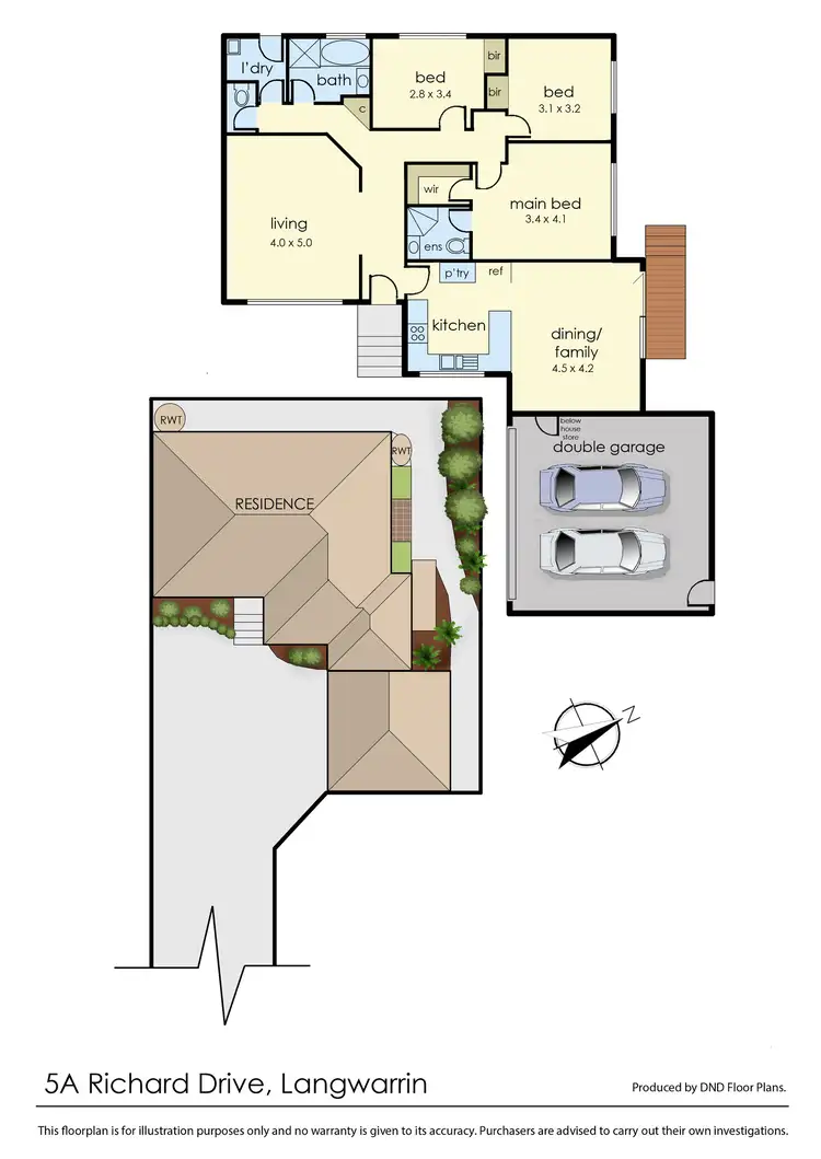 Floorplan of Homely unit listing, 5A Richard Drive, Langwarrin VIC 3910