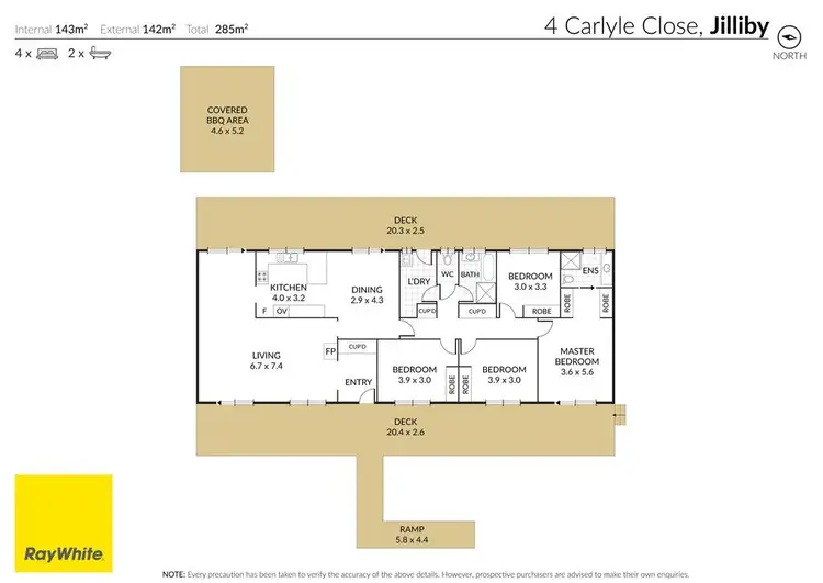 Floorplan of Homely house listing, 4 Carlyle Close, Jilliby NSW 2259