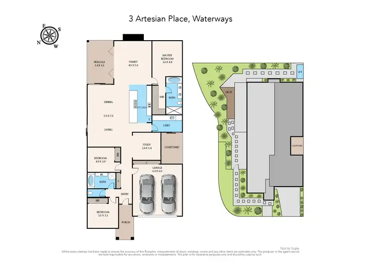 Floorplan of Homely house listing, 3 Artesian Place, Waterways VIC 3195