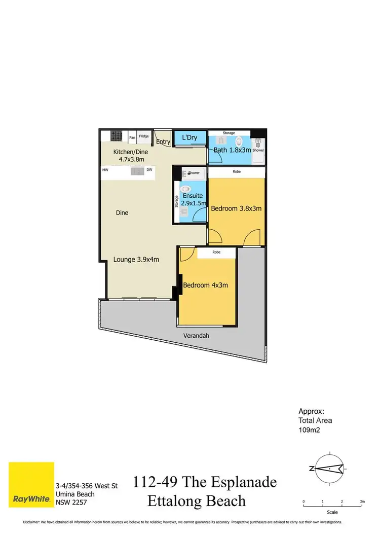 Floorplan of Homely unit listing, 112/49 The Esplanade, Ettalong Beach NSW 2257