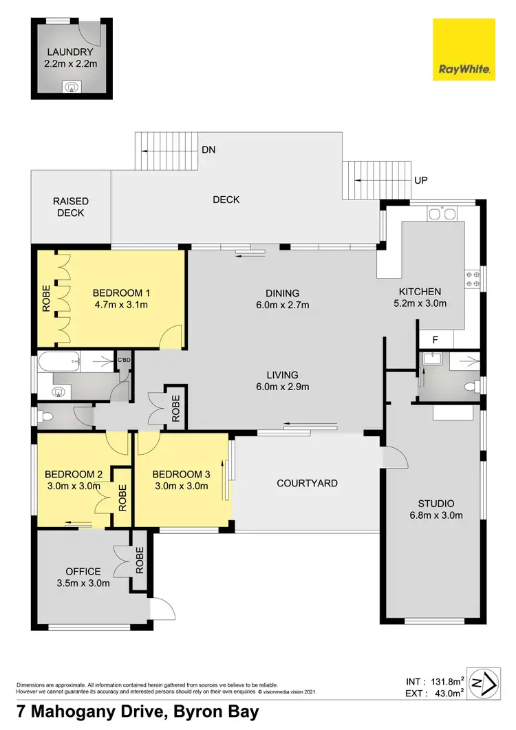 Floorplan of Homely house listing, 7 Mahogany Drive, Byron Bay NSW 2481