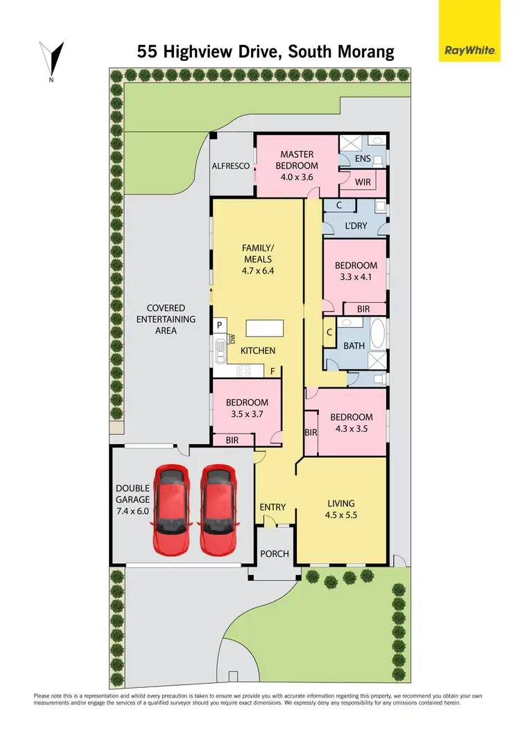 Floorplan of Homely house listing, 55 Highview Drive, South Morang VIC 3752