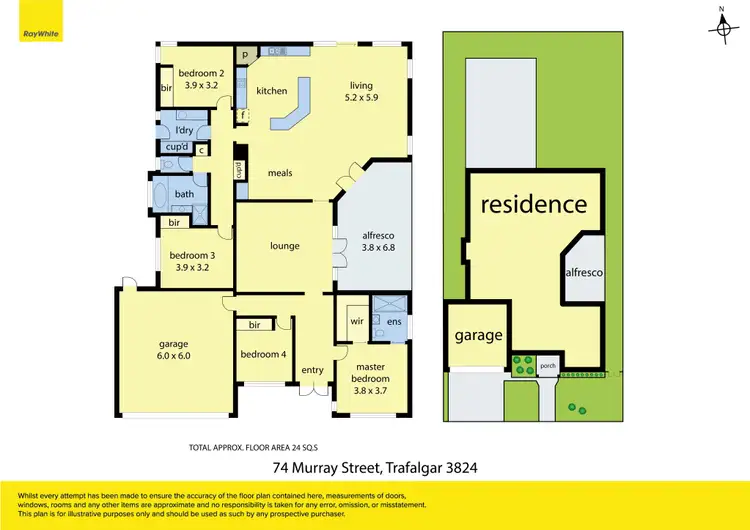 Floorplan of Homely house listing, 74 Murray Street, Trafalgar VIC 3824
