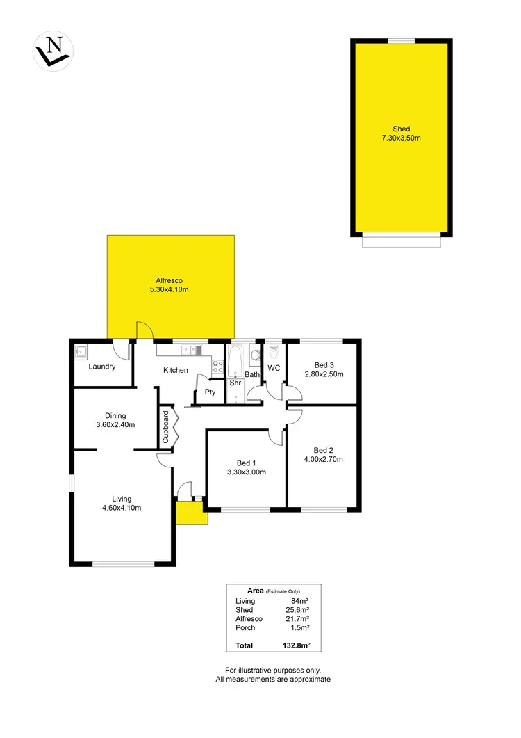 Floorplan of Homely house listing, 12 Hollins Street, Old Noarlunga SA 5168