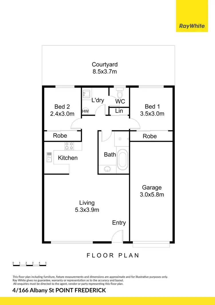 Floorplan of Homely villa listing, 4/166 Albany Street, Point Frederick NSW 2250