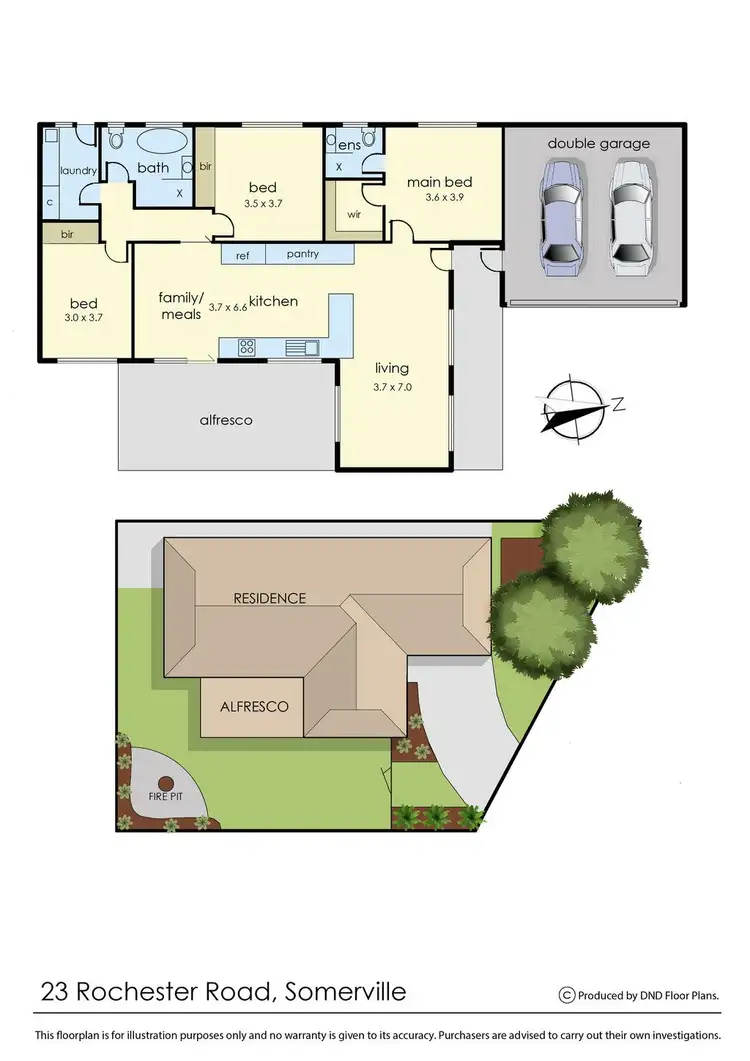 Floorplan of Homely house listing, 23 Rochester Road, Somerville VIC 3912