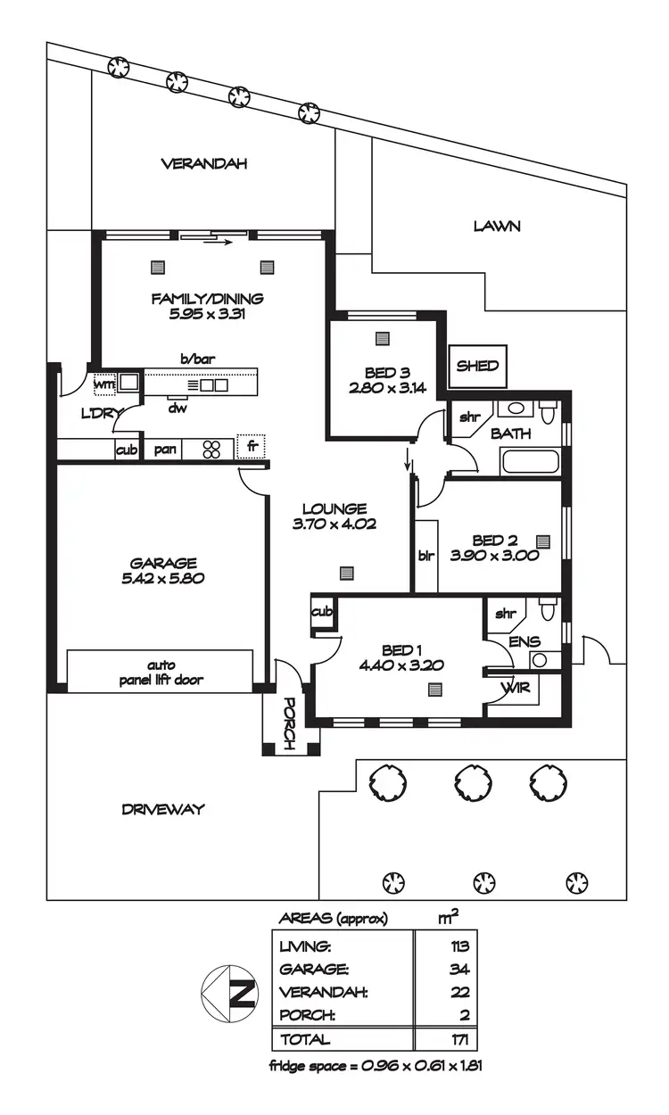 Floorplan of Homely house listing, 3A Queensborough Avenue, Hillcrest SA 5086