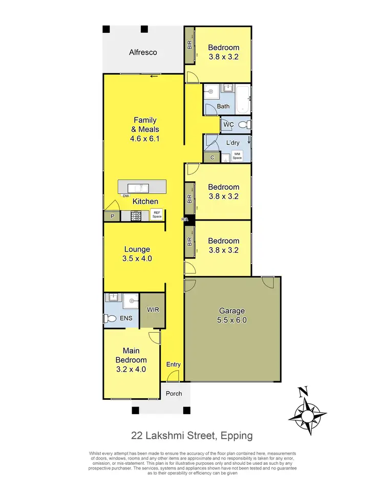 Floorplan of Homely house listing, 22 Lakshmi Street, Epping VIC 3076