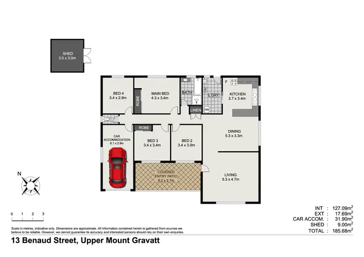 Floorplan of Homely house listing, 13 Benaud Street, Macgregor QLD 4109