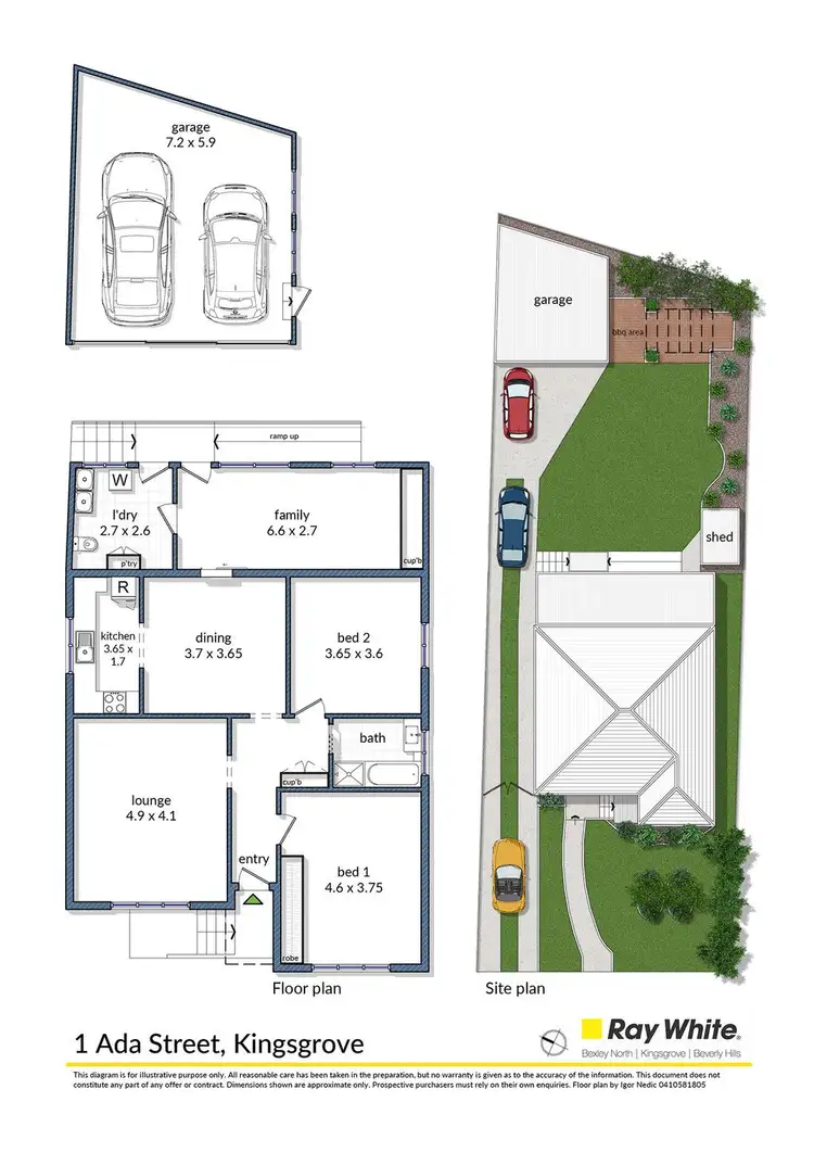 Floorplan of Homely house listing, 1 Ada Street, Kingsgrove NSW 2208