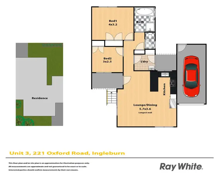 Floorplan of Homely villa listing, 3/221 Oxford Road, Ingleburn NSW 2565