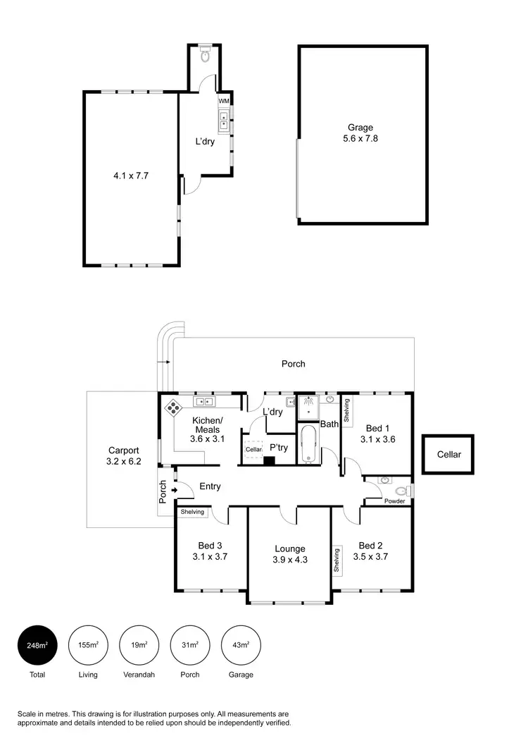 Floorplan of Homely house listing, 93 Lyons Road, Windsor Gardens SA 5087