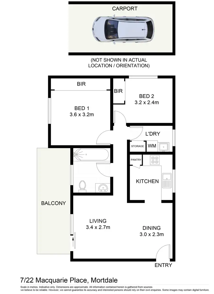 Floorplan of Homely unit listing, 7/22 Macquarie Place, Mortdale NSW 2223