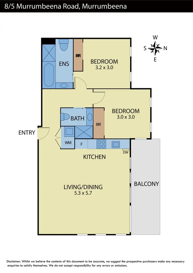Floorplan of Homely apartment listing, 8/5 Murrumbeena Road, Murrumbeena VIC 3163