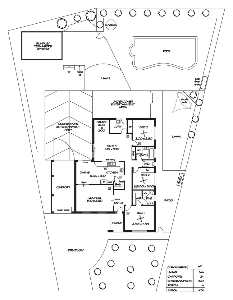 Floorplan of Homely house listing, 13 Janet Court, Highbury SA 5089