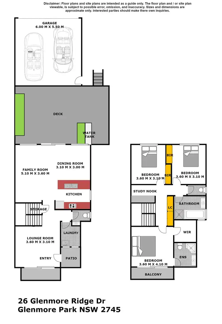 Floorplan of Homely house listing, 26 Glenmore Ridge Drive, Glenmore Park NSW 2745
