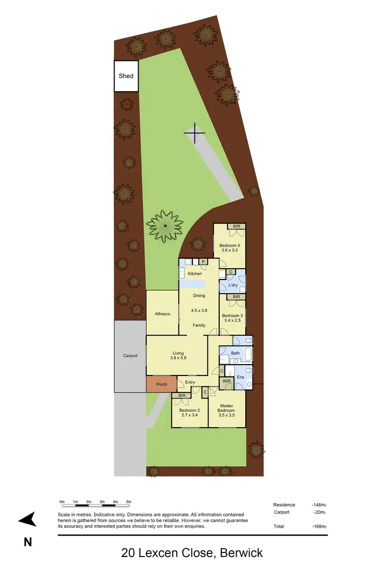 Floorplan of Homely house listing, 20 Lexcen Close, Berwick VIC 3806