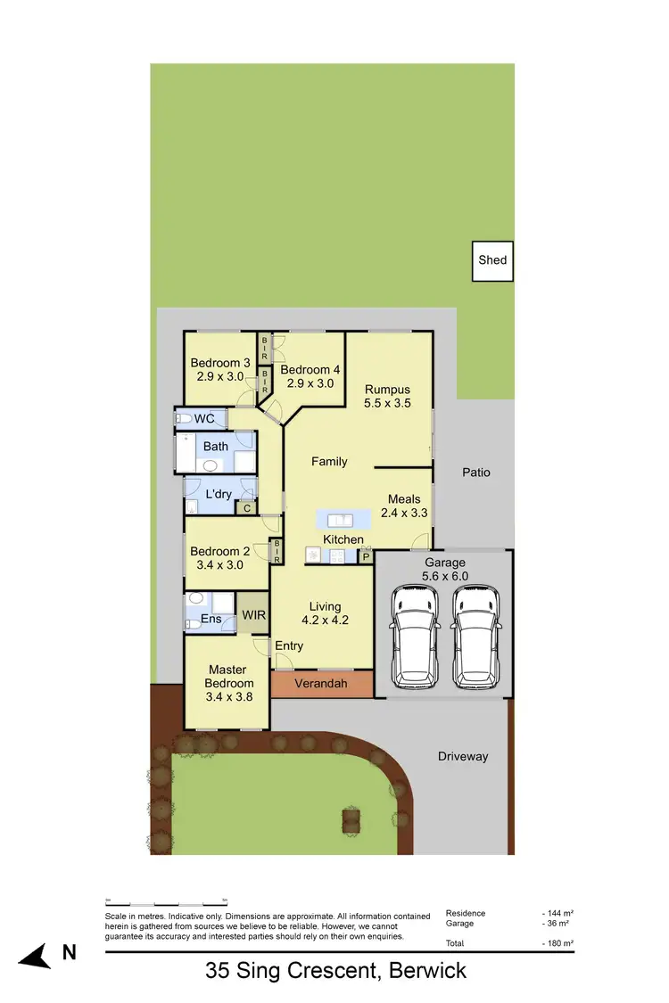 Floorplan of Homely house listing, 35 Sing Crescent, Berwick VIC 3806