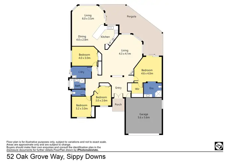 Floorplan of Homely house listing, 52 Oak Grove Way, Sippy Downs QLD 4556
