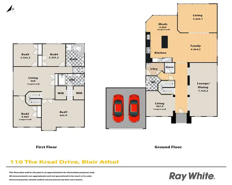 Floorplan of Homely house listing, 110 The Kraal Drive, Blair Athol NSW 2560