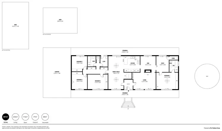 Floorplan of Homely house listing, 22 Scrubby Hill Road, Highland Valley SA 5255