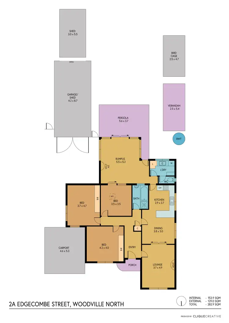 Floorplan of Homely house listing, 2A Edgecombe Street, Woodville North SA 5012