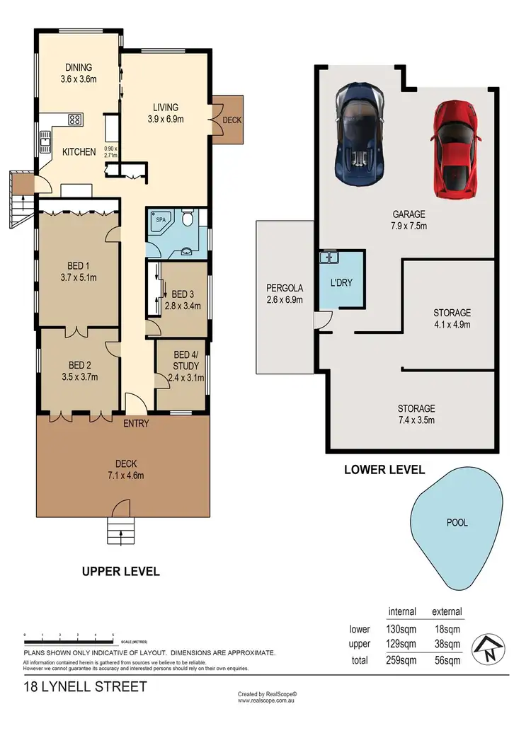 Floorplan of Homely house listing, 18 Lynell Street, Hamilton QLD 4007