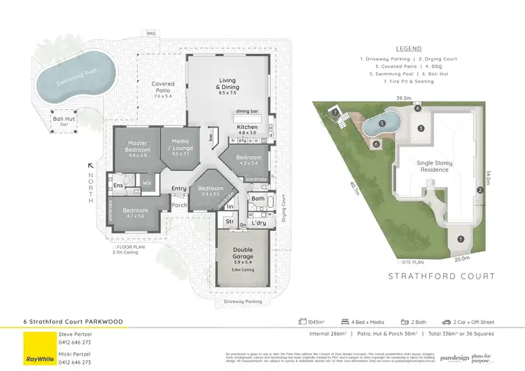 Floorplan of Homely house listing, 6 Strathford Court, Parkwood QLD 4214