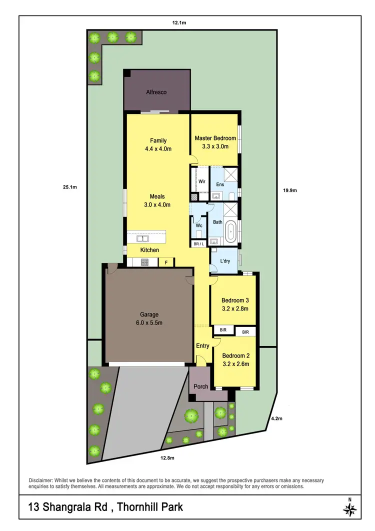 Floorplan of Homely house listing, 13 Shangrala Road, Thornhill Park VIC 3335