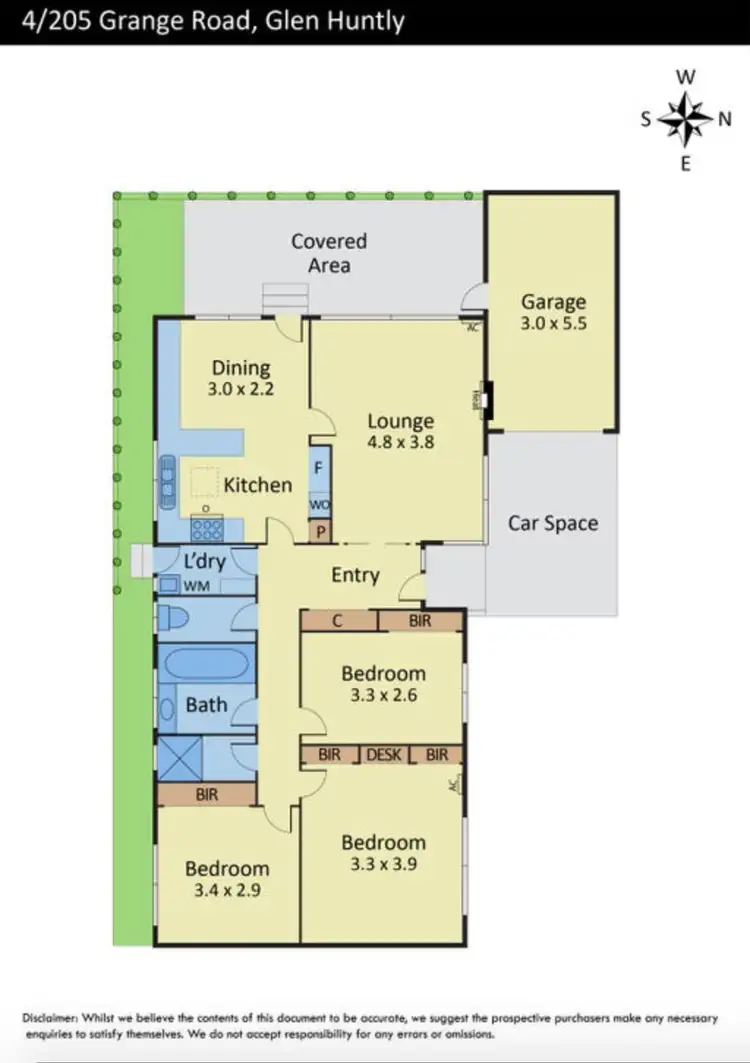 Floorplan of Homely unit listing, 4/205 Grange Road, Glen Huntly VIC 3163