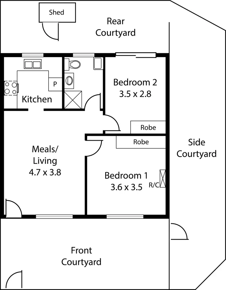 Floorplan of Homely house listing, 3/58 Sutton Terrace, Marleston SA 5033