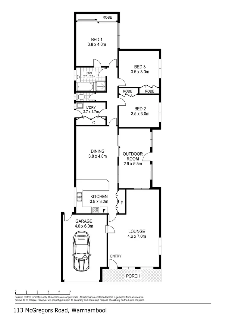 Floorplan of Homely house listing, 113 McGregors Road, Warrnambool VIC 3280