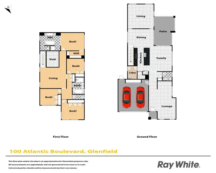 Floorplan of Homely house listing, 100 Atlantic Boulevarde, Glenfield NSW 2167