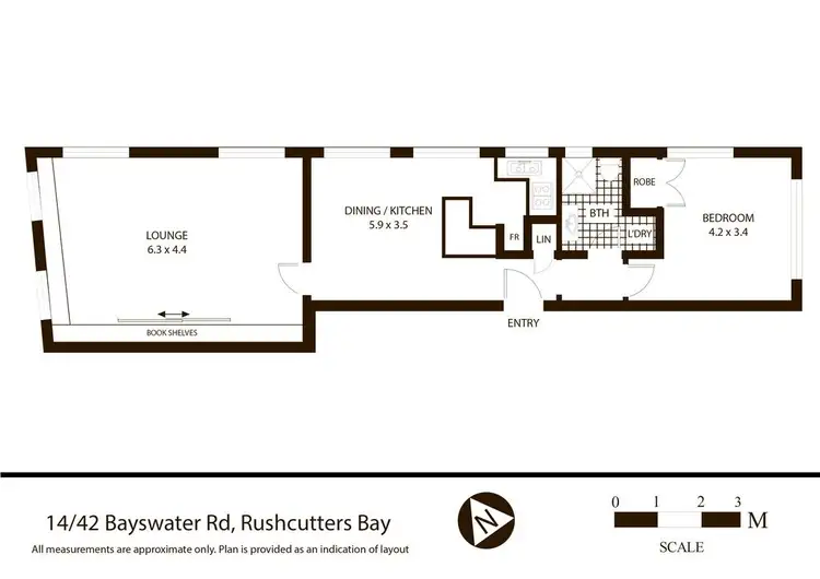 Floorplan of Homely apartment listing, 14/42 Bayswater Road, Potts Point NSW 2011