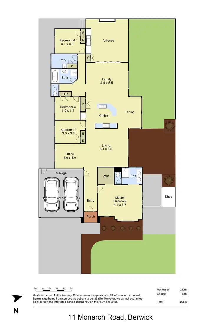 Floorplan of Homely house listing, 11 Monarch Road, Berwick VIC 3806