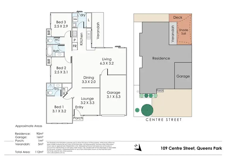 Floorplan of Homely house listing, 109 Centre Street, Queens Park WA 6107