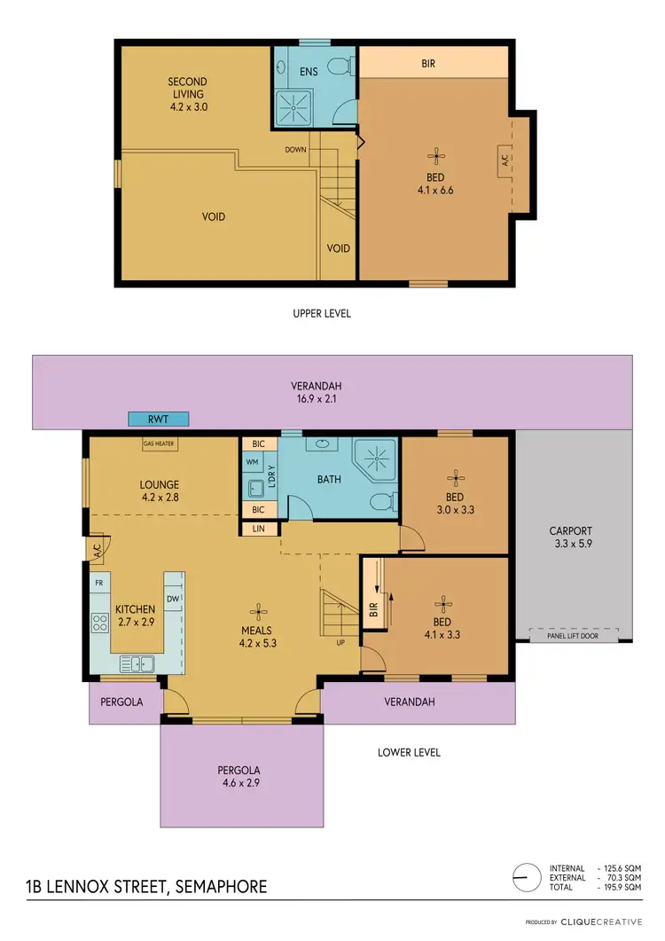 Floorplan of Homely house listing, 1B Lennox Street, Semaphore SA 5019